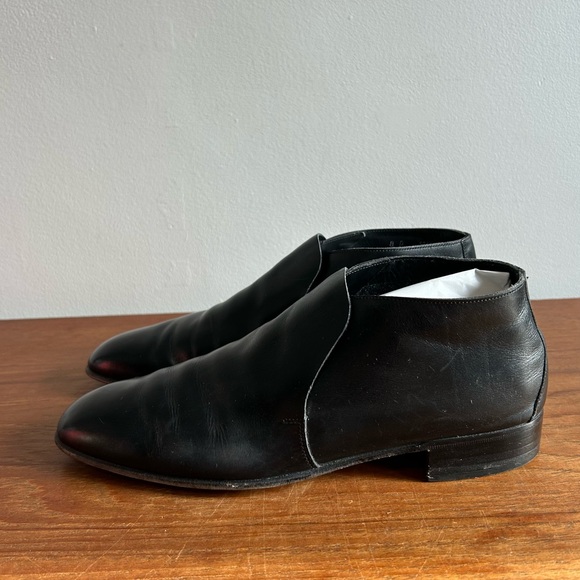 BALLY Black Leather Rally Boot-Shoe - Picture 4 of 12